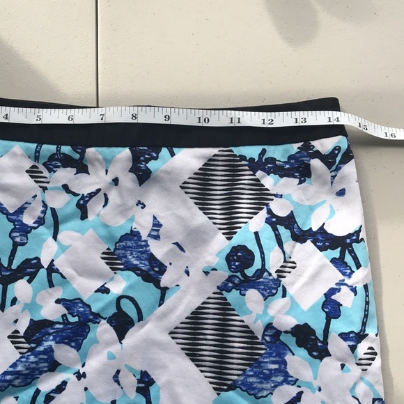 Peter Pilotto for Target geometric floral two tone pencil skirt sz 6 - Picture 9 of 12